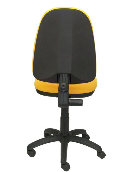 Modelo Ayna - Silla de oficina ergonómica con mecanismo de contacto permanente y regulable en altura - Asiento y respaldo tapizados en tejido BALI color amarillo