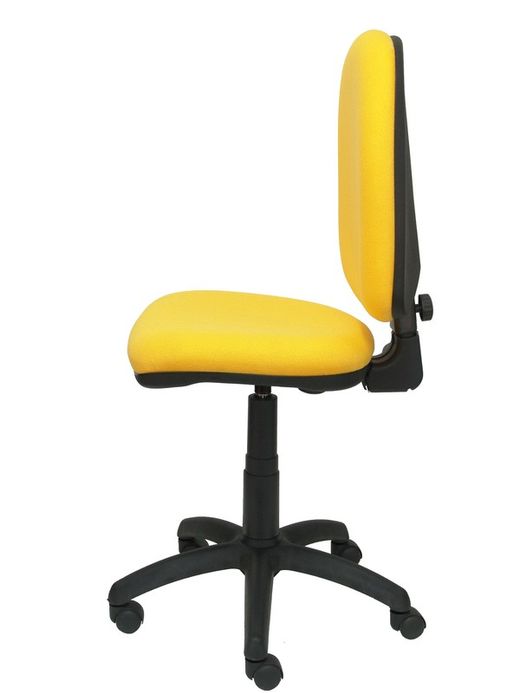 Modelo Ayna - Silla de oficina ergonómica con mecanismo de contacto permanente y regulable en altura - Asiento y respaldo tapizados en tejido BALI color amarillo