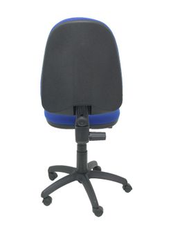 Modelo Ayna - Silla de oficina ergonómica con mecanismo de contacto permanente y regulable en altura - Asiento y respaldo tapizados en tejido BALI color azul