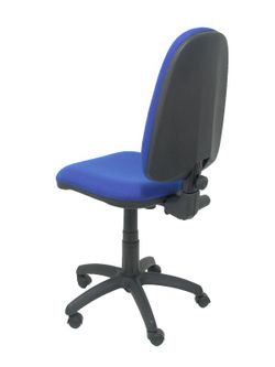 Modelo Ayna - Silla de oficina ergonómica con mecanismo de contacto permanente y regulable en altura - Asiento y respaldo tapizados en tejido BALI color azul
