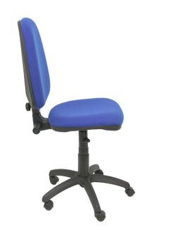 Modelo Ayna - Silla de oficina ergonómica con mecanismo de contacto permanente y regulable en altura - Asiento y respaldo tapizados en tejido BALI color azul