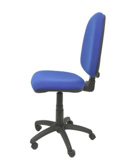 Modelo Ayna - Silla de oficina ergonómica con mecanismo de contacto permanente y regulable en altura - Asiento y respaldo tapizados en tejido BALI color azul