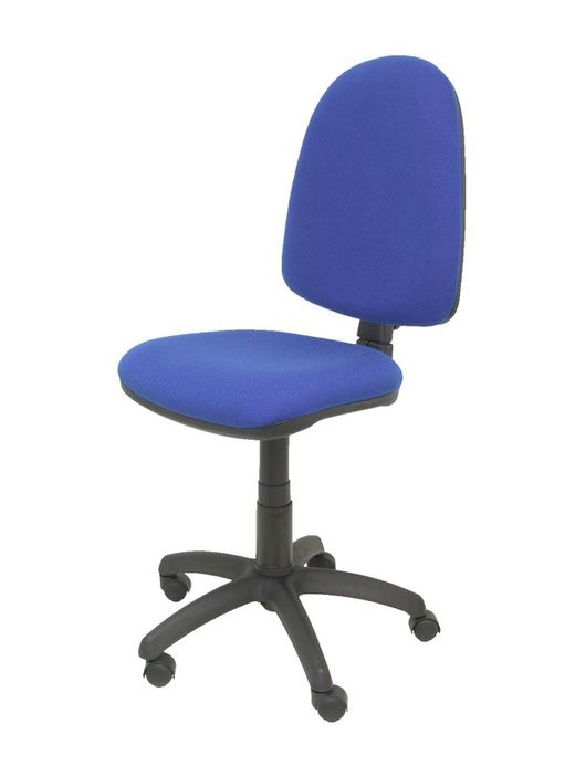 Modelo Ayna - Silla de oficina ergonómica con mecanismo de contacto permanente y regulable en altura - Asiento y respaldo tapizados en tejido BALI color azul
