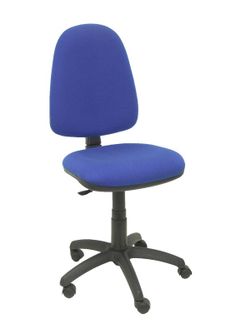 Modelo Ayna - Silla de oficina ergonómica con mecanismo de contacto permanente y regulable en altura - Asiento y respaldo tapizados en tejido BALI color azul