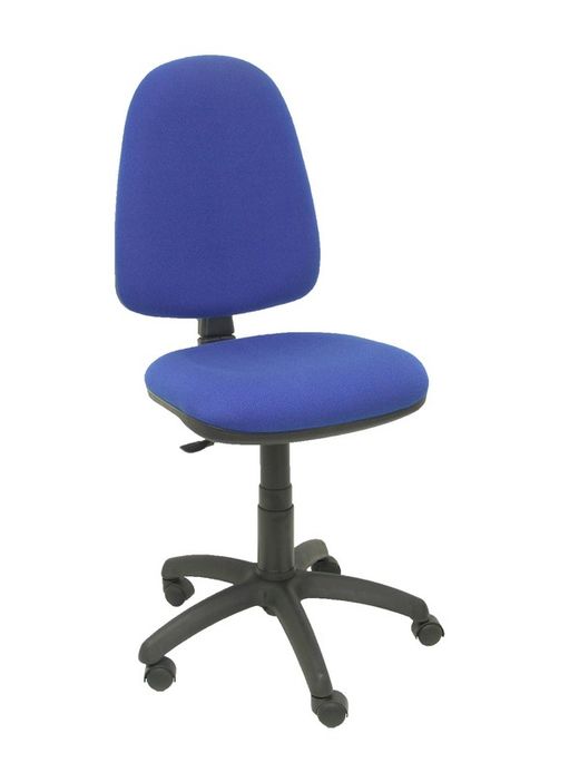Modelo Ayna - Silla de oficina ergonómica con mecanismo de contacto permanente y regulable en altura - Asiento y respaldo tapizados en tejido BALI color azul