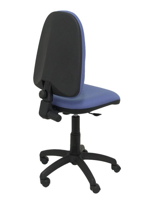 Modelo Ayna - Silla de oficina ergonómica con mecanismo de contacto permanente y regulable en altura - Asiento y respaldo tapizados en tejido BALI color azul claro