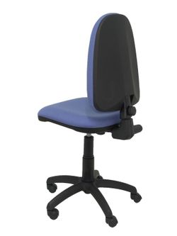 Modelo Ayna - Silla de oficina ergonómica con mecanismo de contacto permanente y regulable en altura - Asiento y respaldo tapizados en tejido BALI color azul claro
