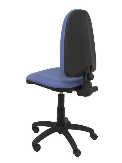 Modelo Ayna - Silla de oficina ergonómica con mecanismo de contacto permanente y regulable en altura - Asiento y respaldo tapizados en tejido BALI color azul claro