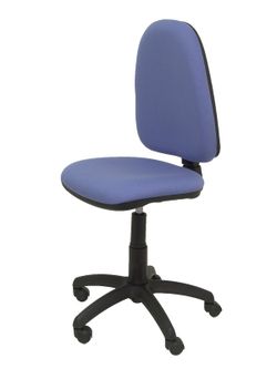 Modelo Ayna - Silla de oficina ergonómica con mecanismo de contacto permanente y regulable en altura - Asiento y respaldo tapizados en tejido BALI color azul claro