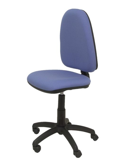 Modelo Ayna - Silla de oficina ergonómica con mecanismo de contacto permanente y regulable en altura - Asiento y respaldo tapizados en tejido BALI color azul claro
