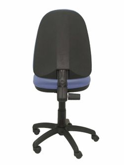 Modelo Ayna - Silla de oficina ergonómica con mecanismo de contacto permanente y regulable en altura - Asiento y respaldo tapizados en tejido BALI color azul claro