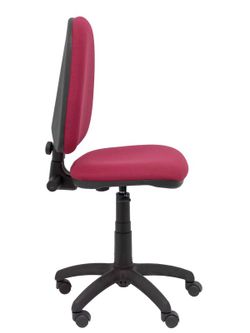 Modelo Ayna - Silla de oficina ergonómica con mecanismo de contacto permanente y regulable en altura - Asiento y respaldo tapizados en tejido BALI color granate