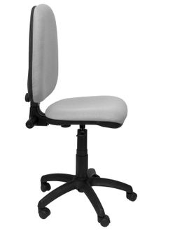Modelo Ayna - Silla de oficina ergonómica con mecanismo de contacto permanente y regulable en altura - Asiento y respaldo tapizados en tejido BALI color gris
