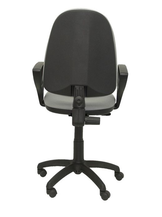 Modelo Ayna - Silla de oficina ergonómica con mecanismo de contacto permanente y regulable en altura - Asiento y respaldo tapizados en tejido BALI color gris (BRAZOS FIJOS INCLUIDOS)