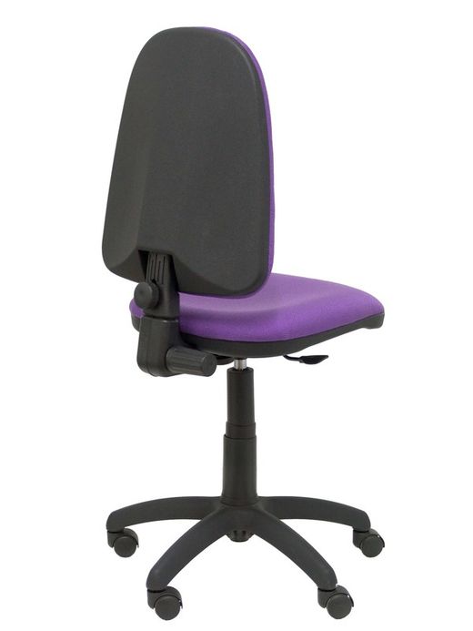 Modelo Ayna - Silla de oficina ergonómica con mecanismo de contacto permanente y regulable en altura - Asiento y respaldo tapizados en tejido BALI color lila