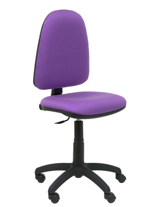 Modelo Ayna - Silla de oficina ergonómica con mecanismo de contacto permanente y regulable en altura - Asiento y respaldo tapizados en tejido BALI color lila