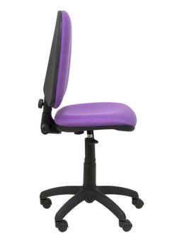 Modelo Ayna - Silla de oficina ergonómica con mecanismo de contacto permanente y regulable en altura - Asiento y respaldo tapizados en tejido BALI color lila