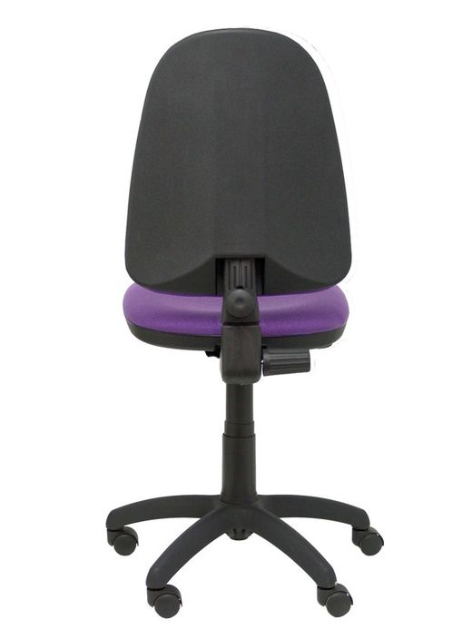 Modelo Ayna - Silla de oficina ergonómica con mecanismo de contacto permanente y regulable en altura - Asiento y respaldo tapizados en tejido BALI color lila