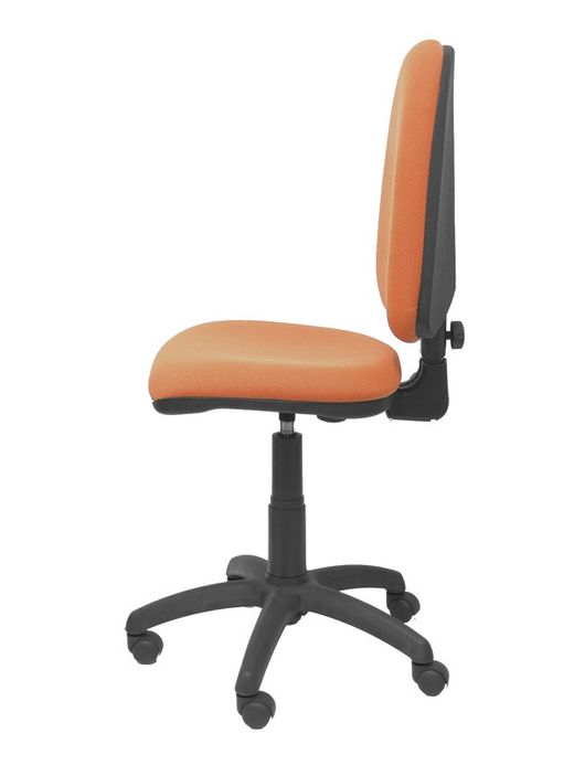 Modelo Ayna - Silla de oficina ergonómica con mecanismo de contacto permanente y regulable en altura - Asiento y respaldo tapizados en tejido BALI color marrón