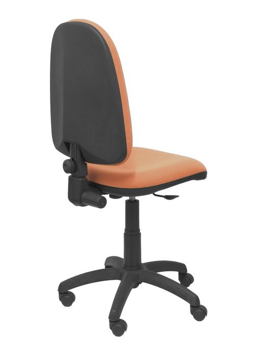 Modelo Ayna - Silla de oficina ergonómica con mecanismo de contacto permanente y regulable en altura - Asiento y respaldo tapizados en tejido BALI color marrón