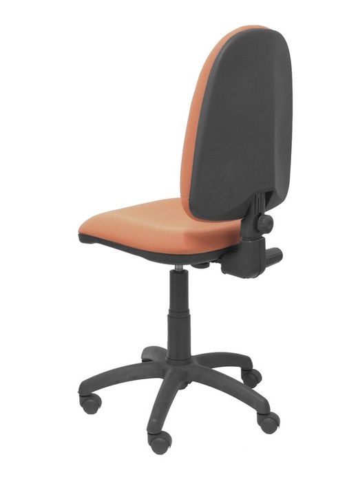 Modelo Ayna - Silla de oficina ergonómica con mecanismo de contacto permanente y regulable en altura - Asiento y respaldo tapizados en tejido BALI color marrón