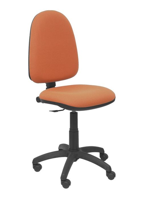 Modelo Ayna - Silla de oficina ergonómica con mecanismo de contacto permanente y regulable en altura - Asiento y respaldo tapizados en tejido BALI color marrón