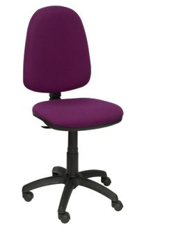 Modelo Ayna - Silla de oficina ergonómica con mecanismo de contacto permanente y regulable en altura - Asiento y respaldo tapizados en tejido BALI color morado