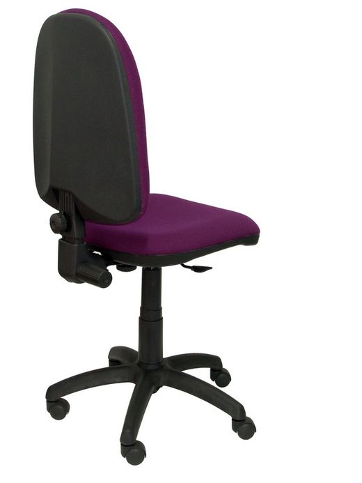 Modelo Ayna - Silla de oficina ergonómica con mecanismo de contacto permanente y regulable en altura - Asiento y respaldo tapizados en tejido BALI color morado