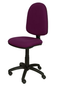 Modelo Ayna - Silla de oficina ergonómica con mecanismo de contacto permanente y regulable en altura - Asiento y respaldo tapizados en tejido BALI color morado