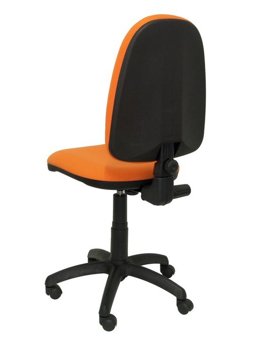 Modelo Ayna - Silla de oficina ergonómica con mecanismo de contacto permanente y regulable en altura - Asiento y respaldo tapizados en tejido BALI color naranja
