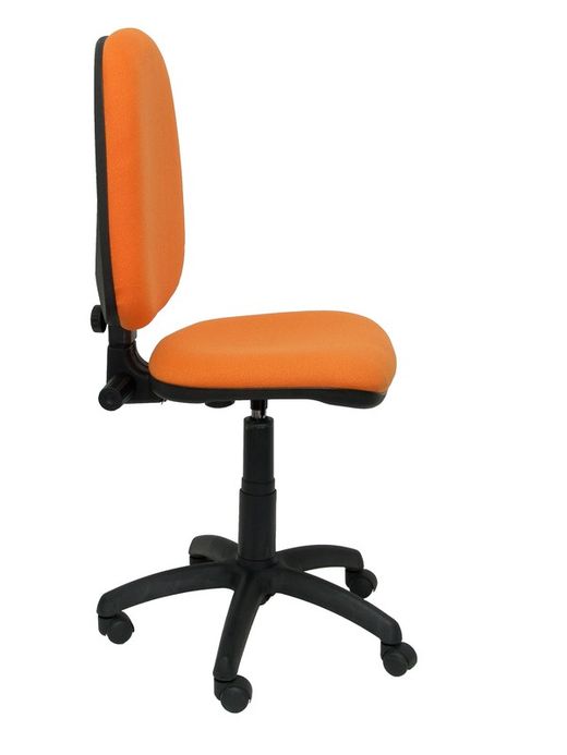 Modelo Ayna - Silla de oficina ergonómica con mecanismo de contacto permanente y regulable en altura - Asiento y respaldo tapizados en tejido BALI color naranja