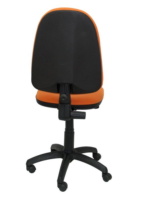 Modelo Ayna - Silla de oficina ergonómica con mecanismo de contacto permanente y regulable en altura - Asiento y respaldo tapizados en tejido BALI color naranja