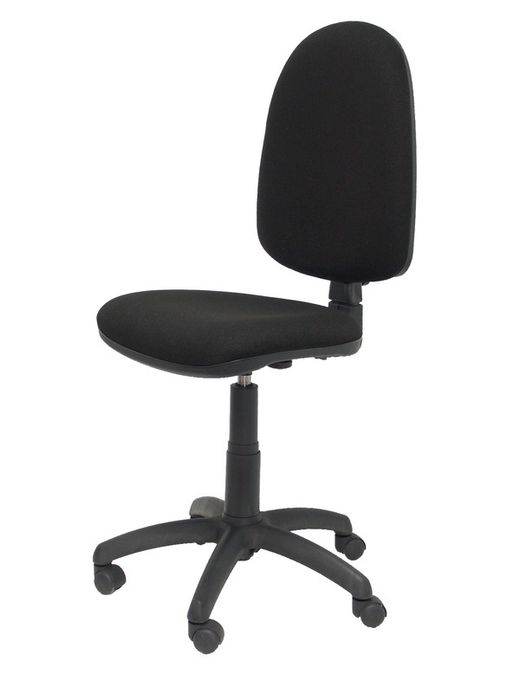 Modelo Ayna - Silla de oficina ergonómica con mecanismo de contacto permanente y regulable en altura - Asiento y respaldo tapizados en tejido BALI color negro