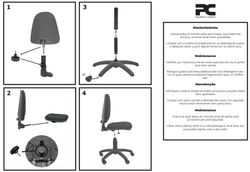 Modelo Ayna - Silla de oficina ergonómica con mecanismo de contacto permanente y regulable en altura - Asiento y respaldo tapizados en tejido BALI color negro