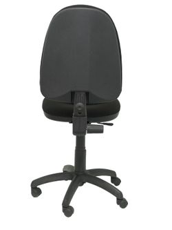 Modelo Ayna - Silla de oficina ergonómica con mecanismo de contacto permanente y regulable en altura - Asiento y respaldo tapizados en tejido BALI color negro