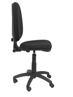 Modelo Ayna - Silla de oficina ergonómica con mecanismo de contacto permanente y regulable en altura - Asiento y respaldo tapizados en tejido BALI color negro