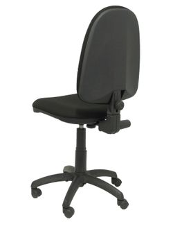 Modelo Ayna - Silla de oficina ergonómica con mecanismo de contacto permanente y regulable en altura - Asiento y respaldo tapizados en tejido BALI color negro