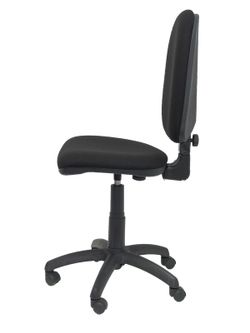 Modelo Ayna - Silla de oficina ergonómica con mecanismo de contacto permanente y regulable en altura - Asiento y respaldo tapizados en tejido BALI color negro