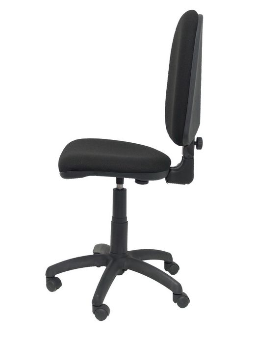 Modelo Ayna - Silla de oficina ergonómica con mecanismo de contacto permanente y regulable en altura - Asiento y respaldo tapizados en tejido BALI color negro