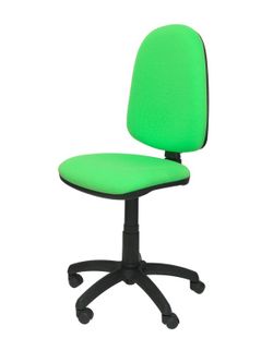 Modelo Ayna - Silla de oficina ergonómica con mecanismo de contacto permanente y regulable en altura - Asiento y respaldo tapizados en tejido BALI color pistacho