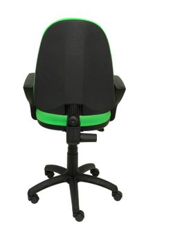 Modelo Ayna - Silla de oficina ergonómica con mecanismo de contacto permanente y regulable en altura - Asiento y respaldo tapizados en tejido BALI color pistacho (BRAZOS FIJOS INCLUIDOS)