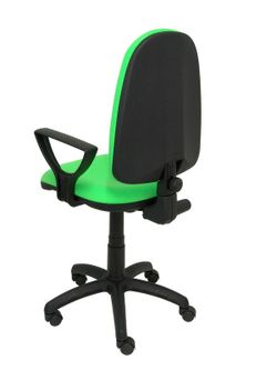Modelo Ayna - Silla de oficina ergonómica con mecanismo de contacto permanente y regulable en altura - Asiento y respaldo tapizados en tejido BALI color pistacho (BRAZOS FIJOS INCLUIDOS)
