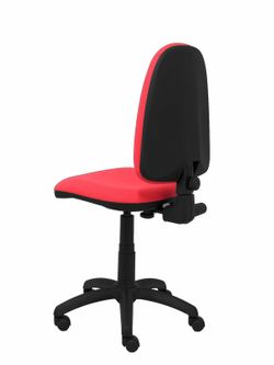 Modelo Ayna - Silla de oficina ergonómica con mecanismo de contacto permanente y regulable en altura - Asiento y respaldo tapizados en tejido BALI color rojo