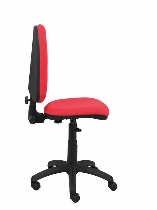 Modelo Ayna - Silla de oficina ergonómica con mecanismo de contacto permanente y regulable en altura - Asiento y respaldo tapizados en tejido BALI color rojo