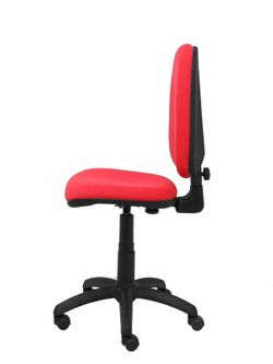 Modelo Ayna - Silla de oficina ergonómica con mecanismo de contacto permanente y regulable en altura - Asiento y respaldo tapizados en tejido BALI color rojo