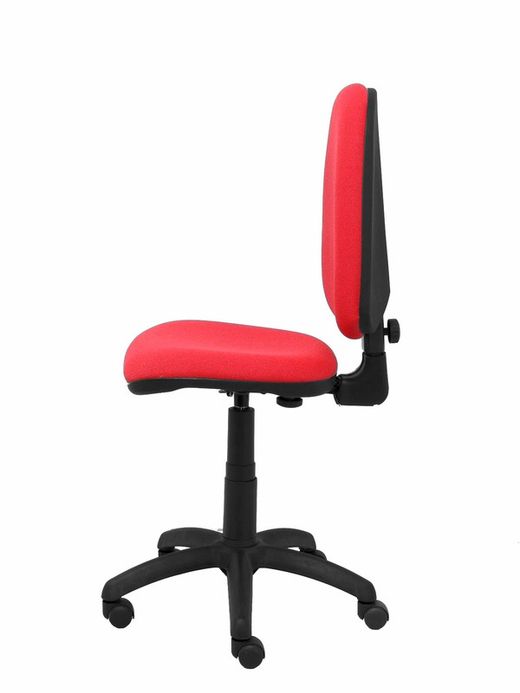 Modelo Ayna - Silla de oficina ergonómica con mecanismo de contacto permanente y regulable en altura - Asiento y respaldo tapizados en tejido BALI color rojo
