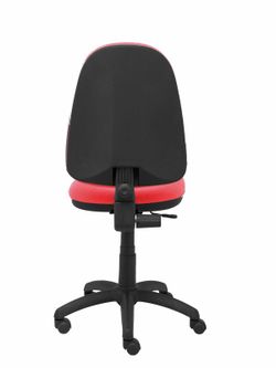 Modelo Ayna - Silla de oficina ergonómica con mecanismo de contacto permanente y regulable en altura - Asiento y respaldo tapizados en tejido BALI color rojo