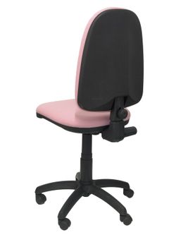 Modelo Ayna - Silla de oficina ergonómica con mecanismo de contacto permanente y regulable en altura - Asiento y respaldo tapizados en tejido BALI color rosa claro