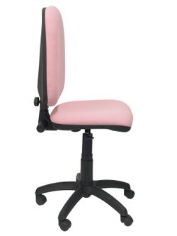 Modelo Ayna - Silla de oficina ergonómica con mecanismo de contacto permanente y regulable en altura - Asiento y respaldo tapizados en tejido BALI color rosa claro