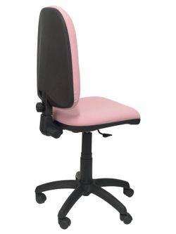 Modelo Ayna - Silla de oficina ergonómica con mecanismo de contacto permanente y regulable en altura - Asiento y respaldo tapizados en tejido BALI color rosa claro